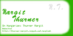 margit thurner business card